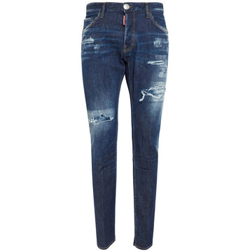Blue Cotton Men Jeans