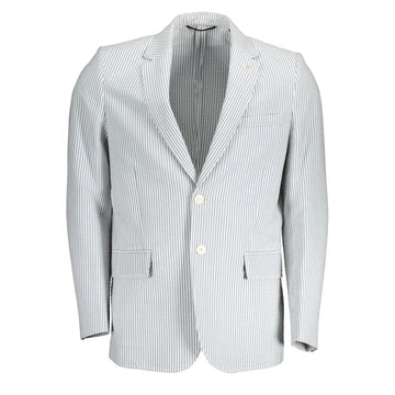 White Cotton Men Jacket
