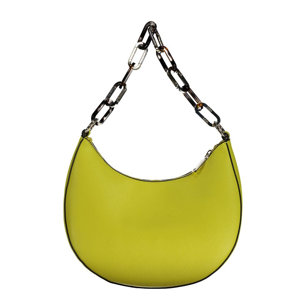 Yellow Polyethylene Women Handbag