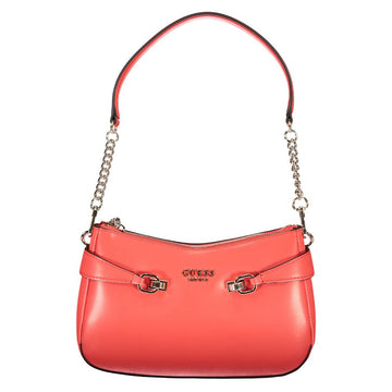 Red Polyethylene Women Handbag
