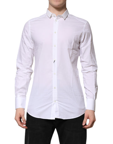 White GOLD Cotton Long Sleeves Men Formal Shirt