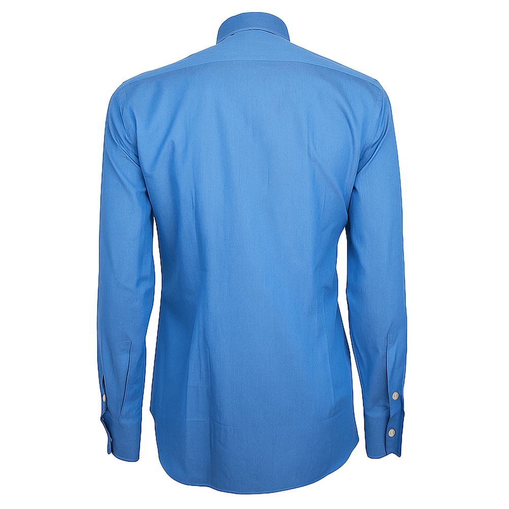 Blue Cotton Men's Shirt