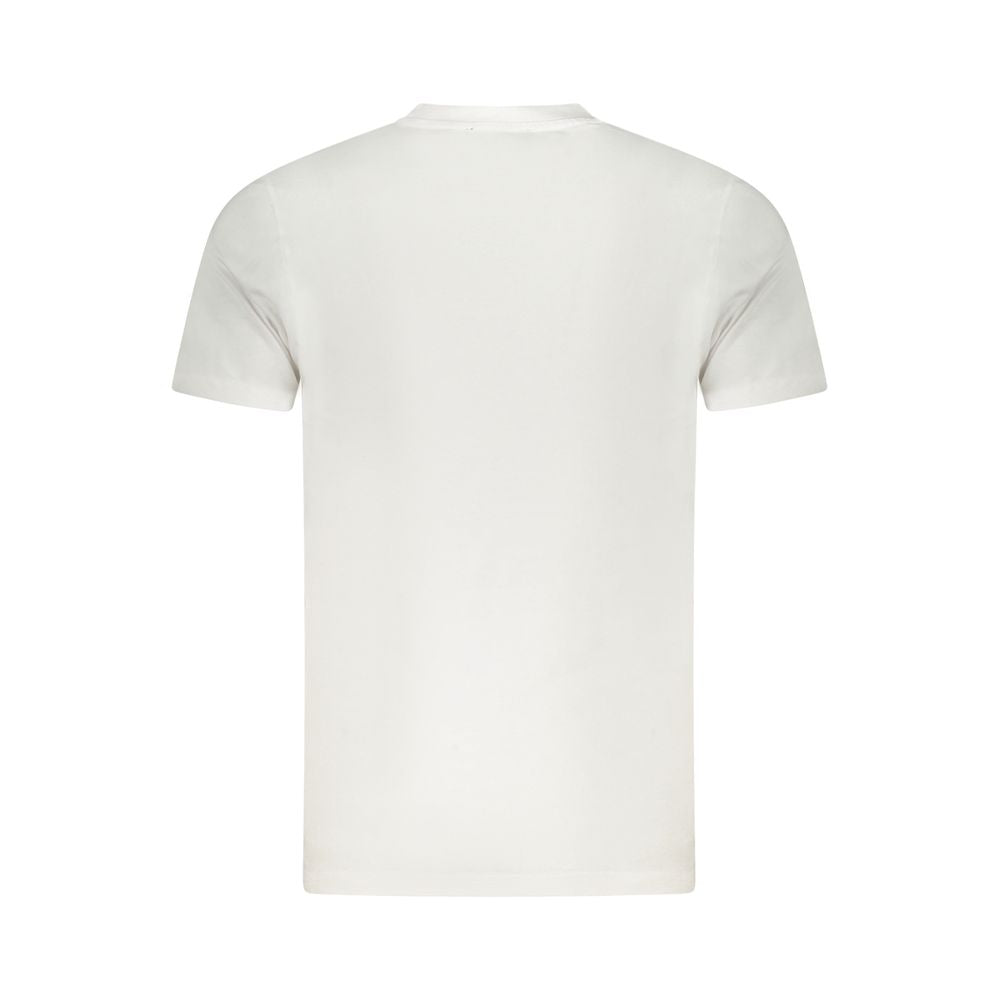 White Cotton Men T-Shirt