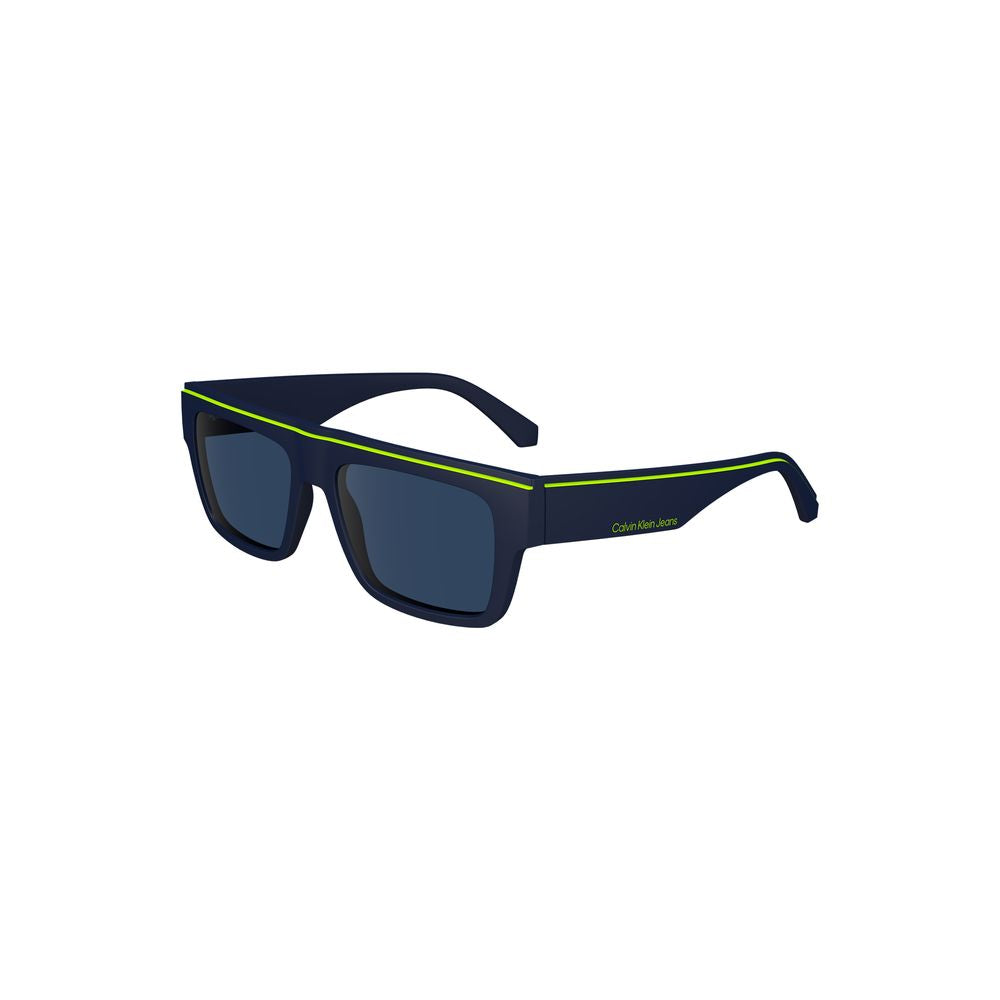 Blue Plastic Men Sunglasses