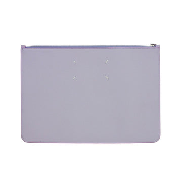 Purple Calfskin Clutch Bag