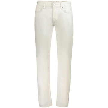 White Cotton Mens Jeans