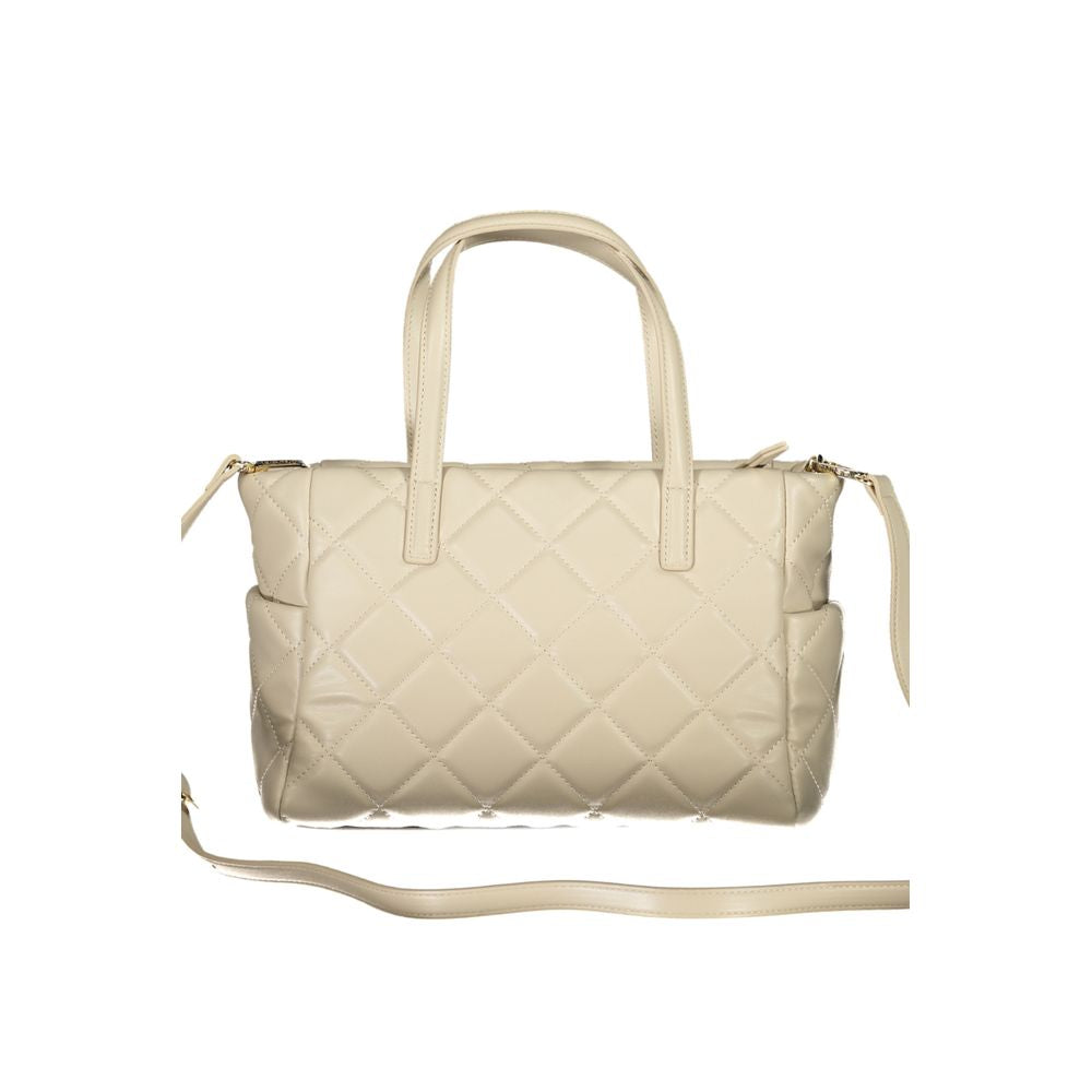 Beige Polyethylene Handbag