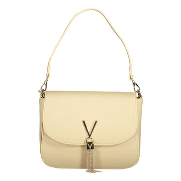 Beige Polyethylene Women Handbag
