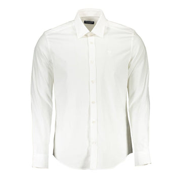 White Cotton Men Shirt
