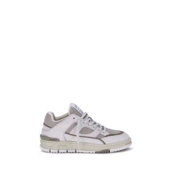 White Calf Leather Bos Taurus Low Top Sneakers