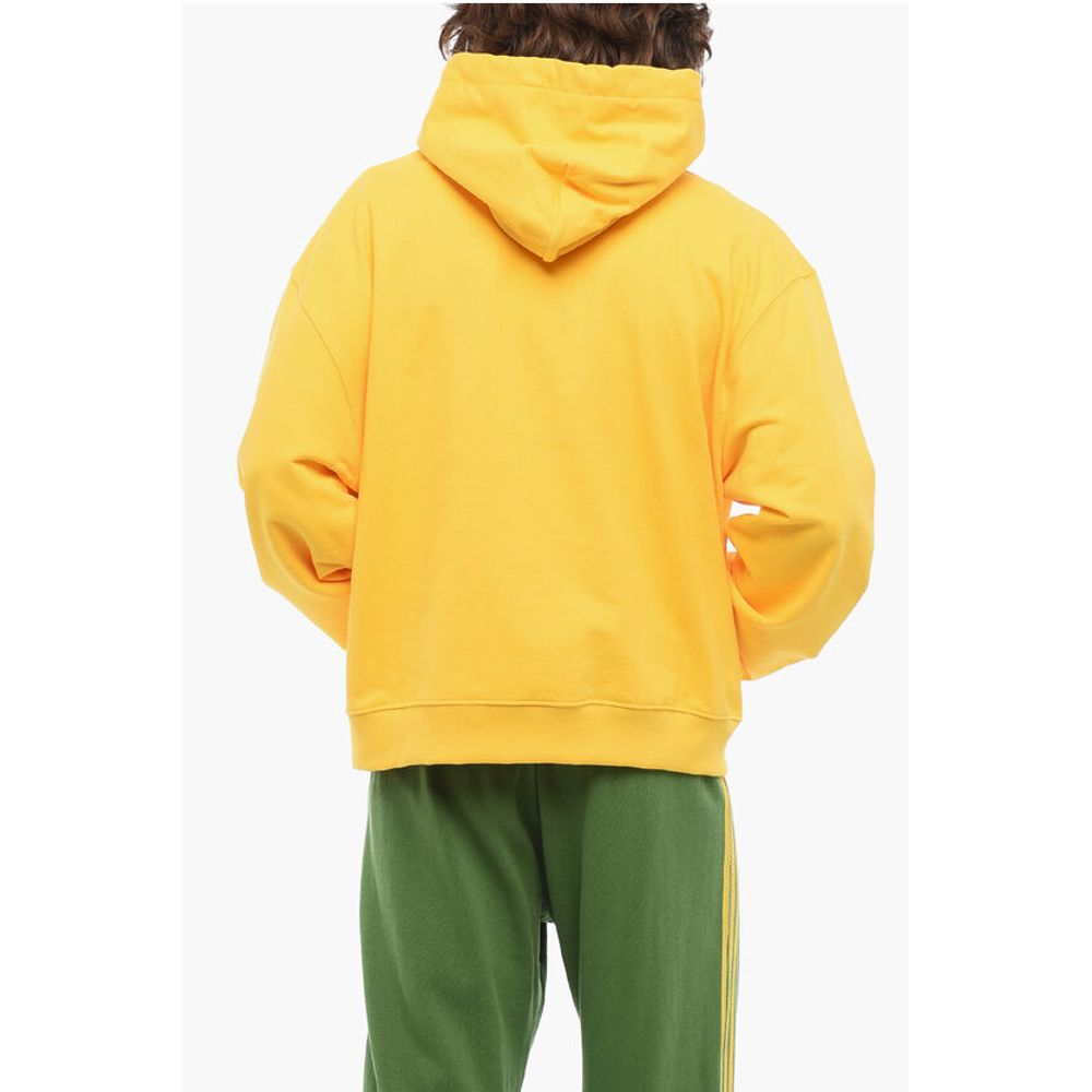 Brushed Cotton Hoodie with Contrasting Print
