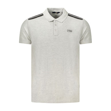 Gray Cotton Polo Shirt