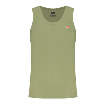 Green Cotton Men Shirt