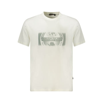 White Cotton Men T-Shirt