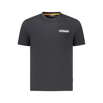 Black Cotton Men T-Shirt