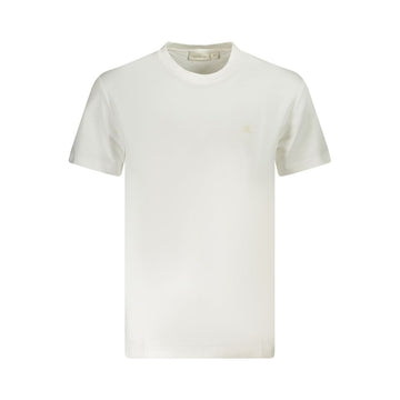 White Cotton Men T-Shirt