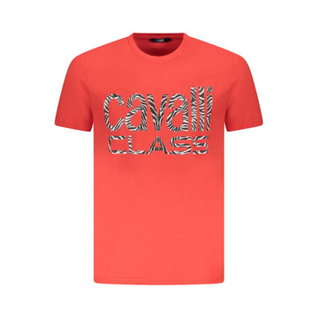 Red Cotton Men T-Shirt