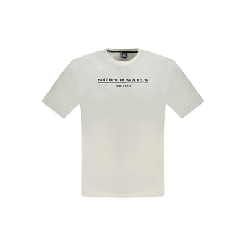 White Cotton Men T-Shirt
