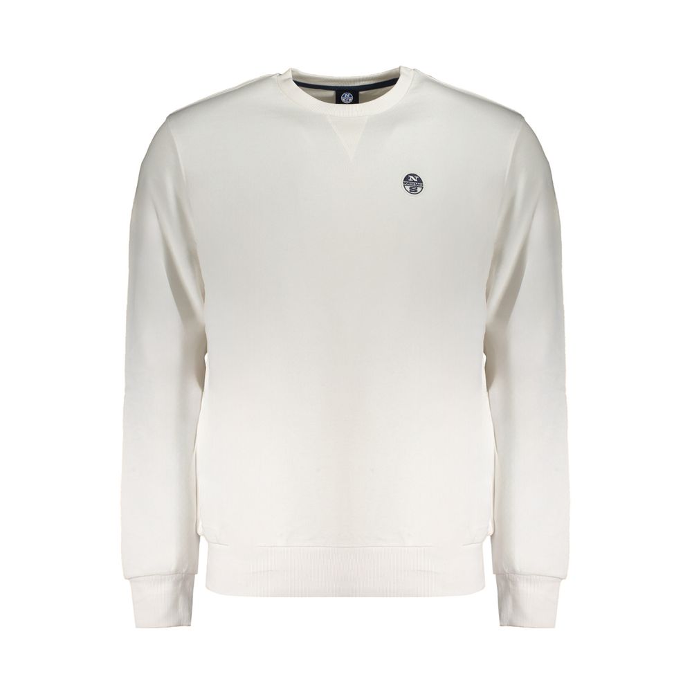 White Cotton Men Sweater