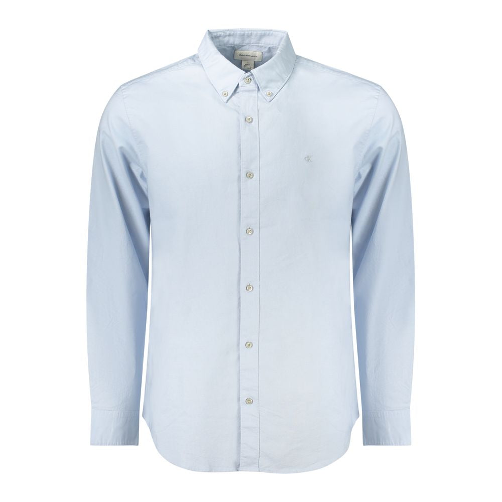 Light Blue Cotton Men Shirt