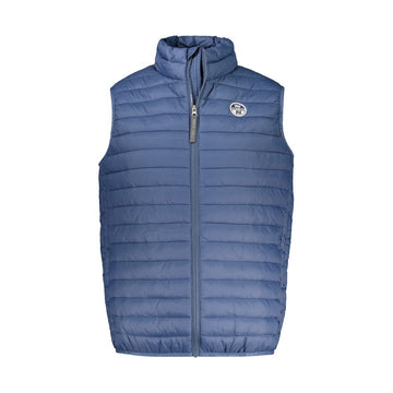 Blue Polyamide Men Jacket