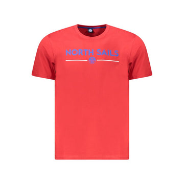 Red Cotton Men T-Shirt