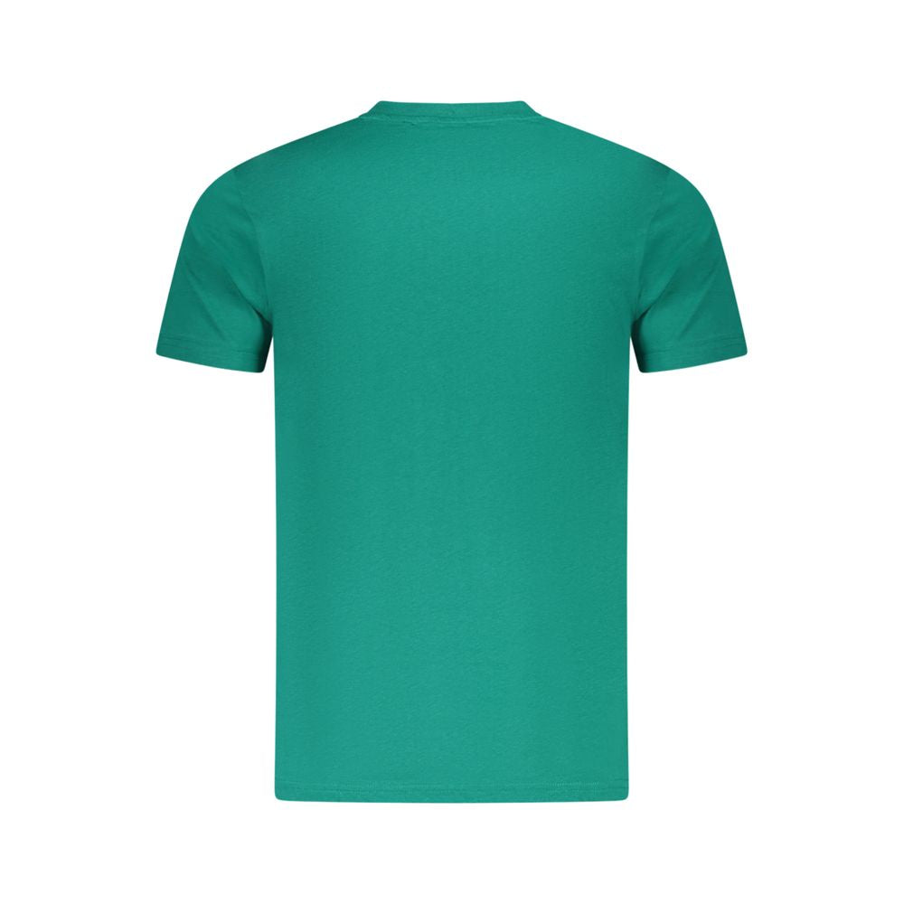 Green Cotton Men T-Shirt