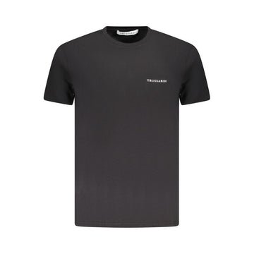 Black Cotton Men T-Shirt