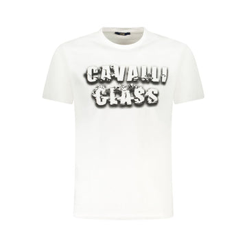 White Cotton Men T-Shirt