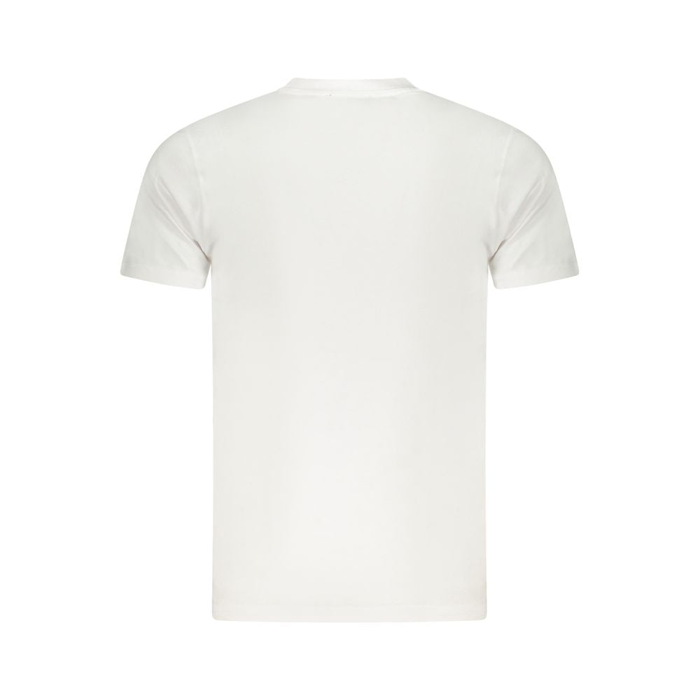 White Cotton Men T-Shirt