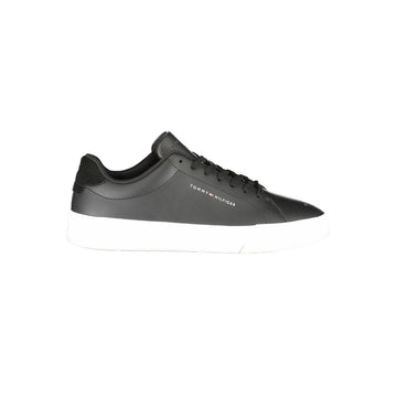 Black Leather Men Sneaker