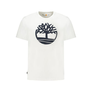 White Cotton Men T-Shirt