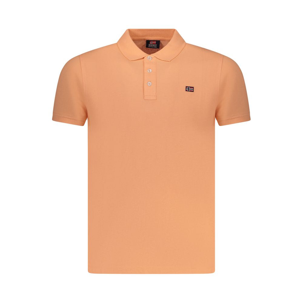 Pink Cotton Men Polo Shirt