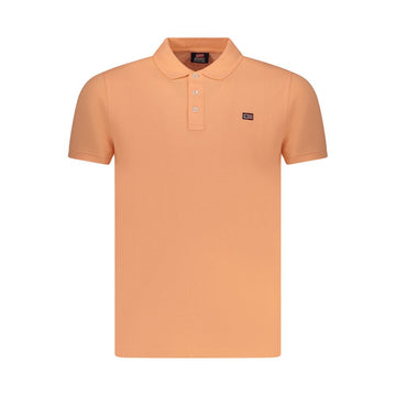 Pink Cotton Men Polo Shirt