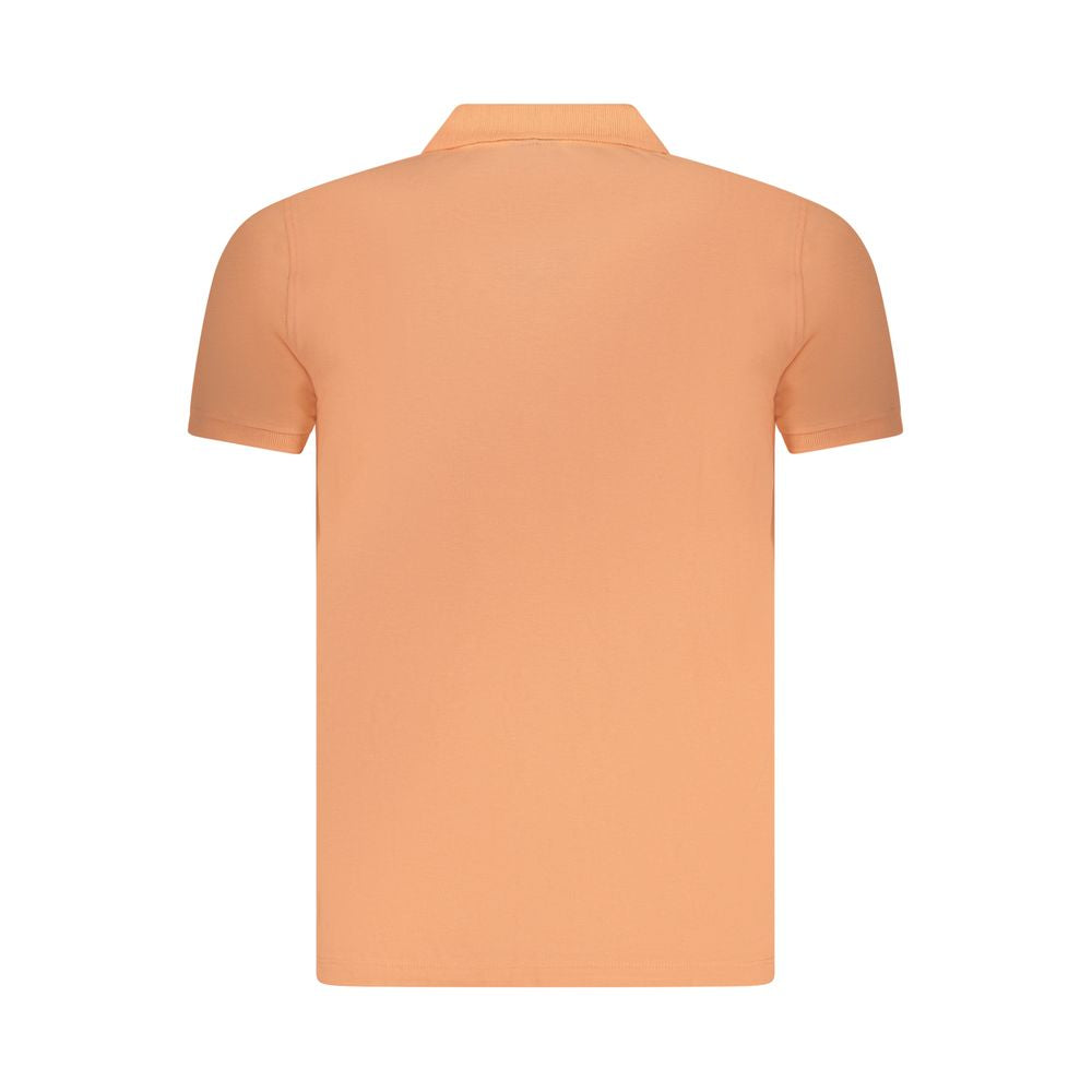 Pink Cotton Men Polo Shirt