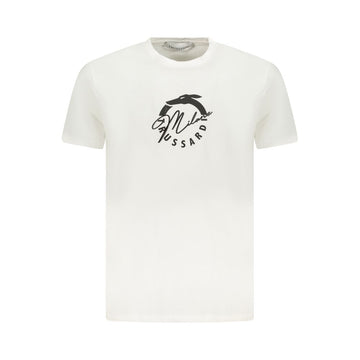 White Cotton Men T-Shirt