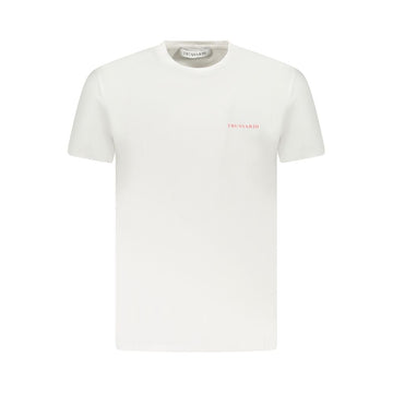 White Cotton Men T-Shirt