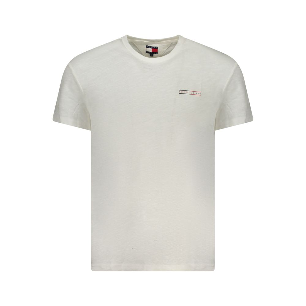 White Cotton Men T-Shirt