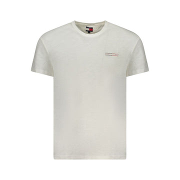 White Cotton Men T-Shirt