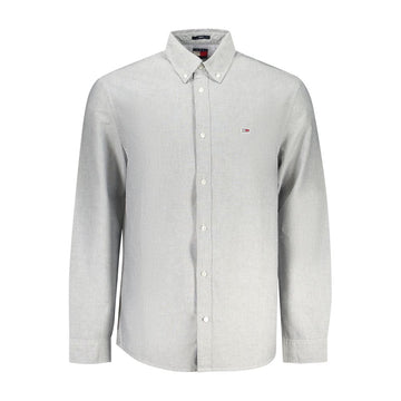 Gray Cotton Men Shirt