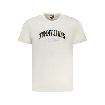 White Cotton Men T-Shirt