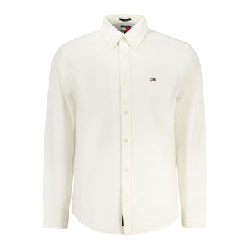 White Cotton Men Shirt
