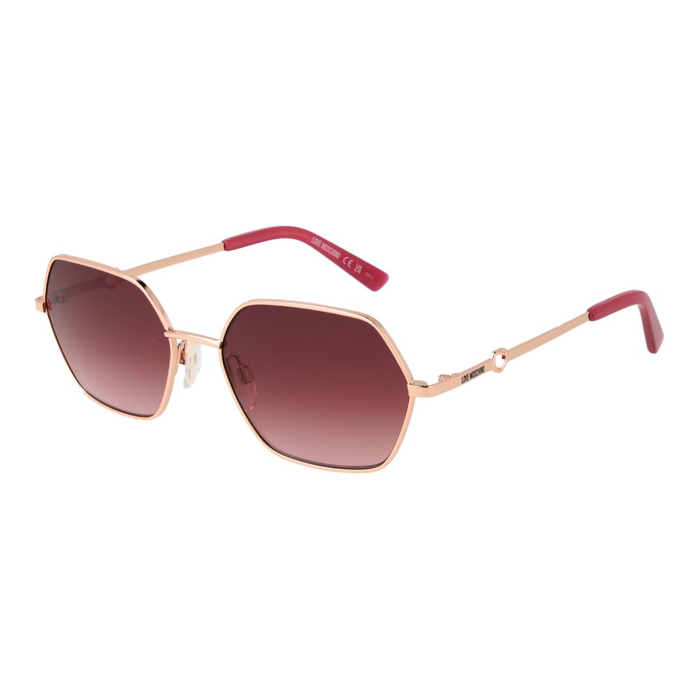 Rose Gold Metal Sunglasses