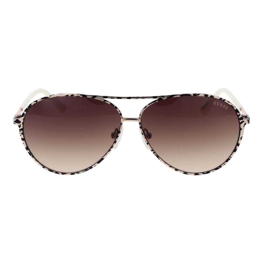 Cream Metal Sunglasses