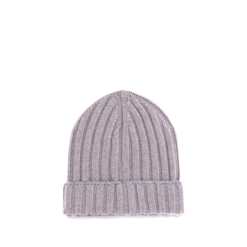 Beige Cashmere Beanie
