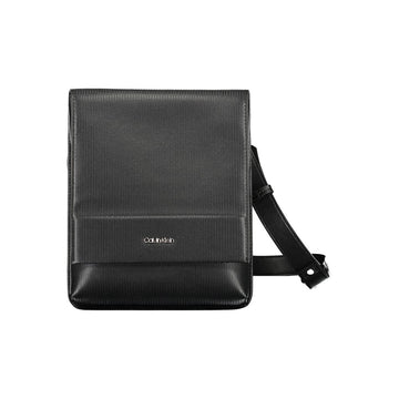 Black Polyester Shoulder Bag