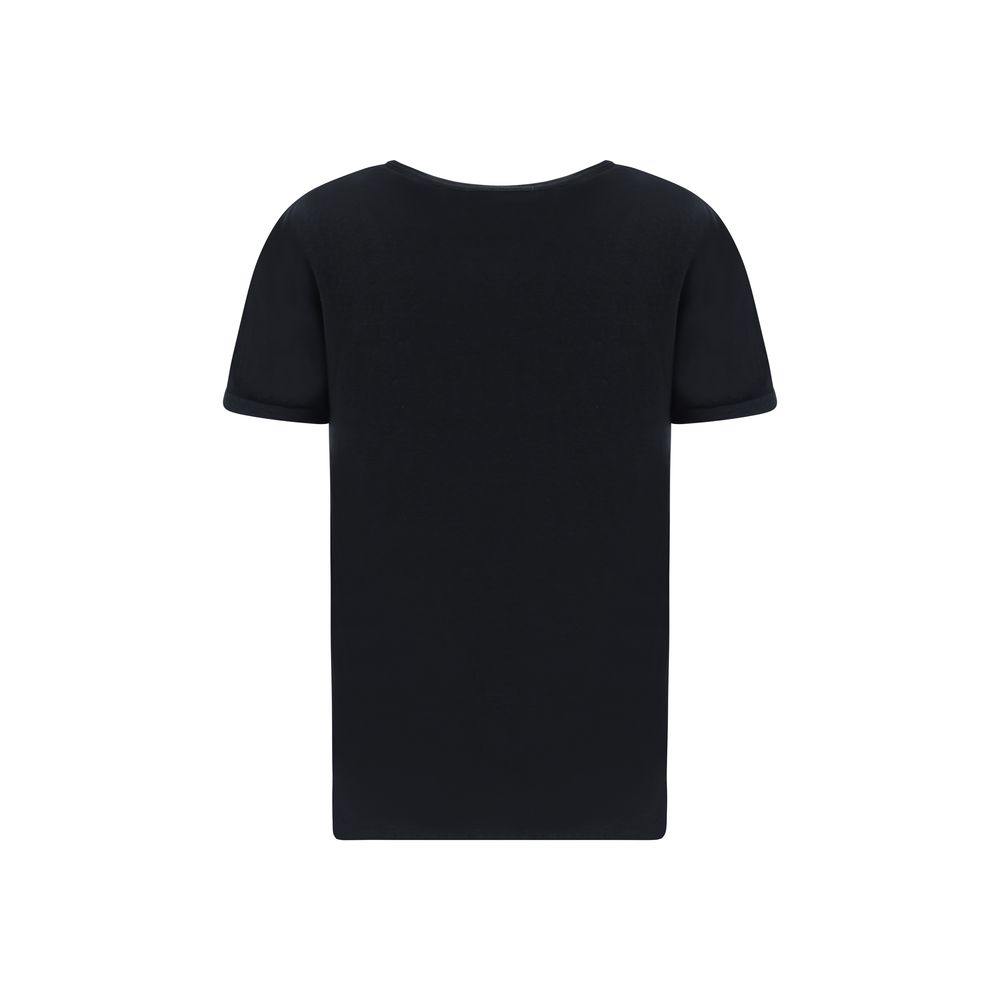 Black Linen T-Shirt