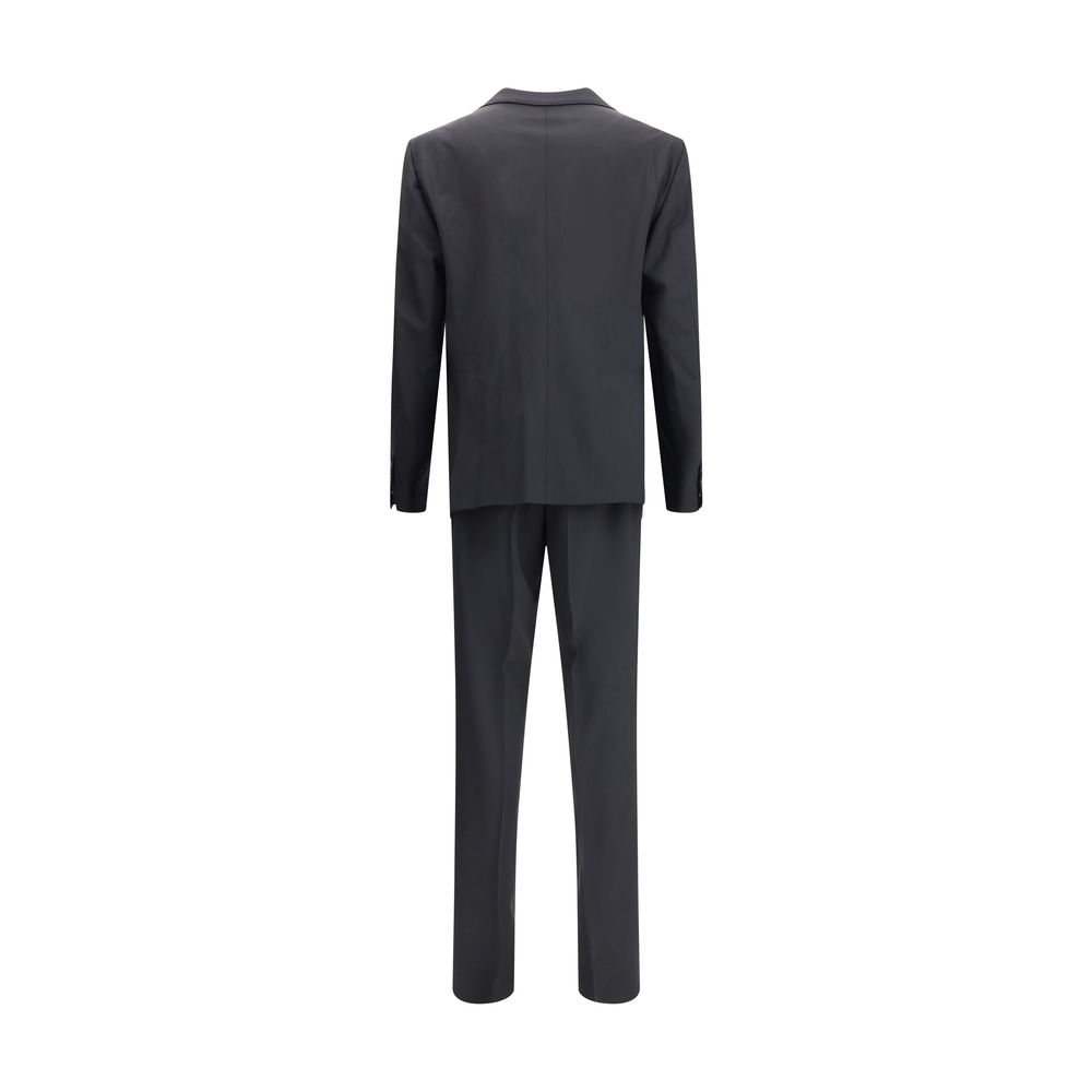 Black Fleece Wool Two-Piece Suit