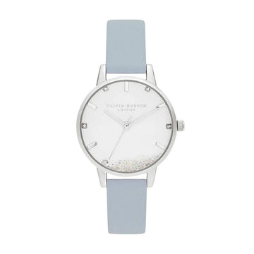 Blue Artificial Leather Dress Watch