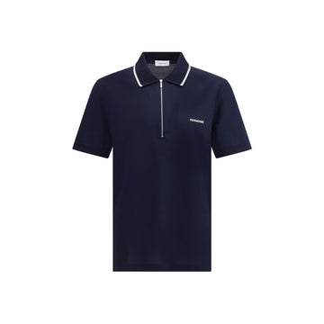 Blue Cotton Polo Shirt